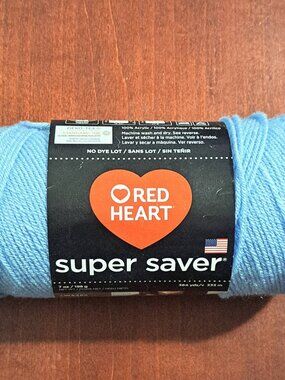 Red Heart Super Saver Acrylic Yarn Light Blue